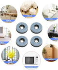 Heavy Duty Furniture Sliders For Carpet 100 Pack With Screws 38Mm reusable glides with various furniture types like chair and desk.