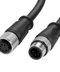Heavy Duty M12 6 Pin A Coded Cable For Industrial Actuators And Sensors Waterproof IP Rated Male To Female Connector