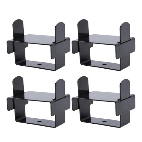 Heavy Duty 4-Pack Stainless Steel Leaf Spring Clamp Kit For Bend Repair Fix And Secure Truck Suspension Parts With Tough Corrosion Resistant Clips That Will Keep Your Ride Safe And Slammin Good, black leaf spring clamps