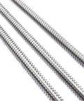 Smooth And Strong 8mm T8 Trapezoidal Lead Screw Kit With Brass Nut, Featuring Precision Threads And Low Friction For Perfect Lifting Projects At 200 To 600mm Lengths, silver threaded rods