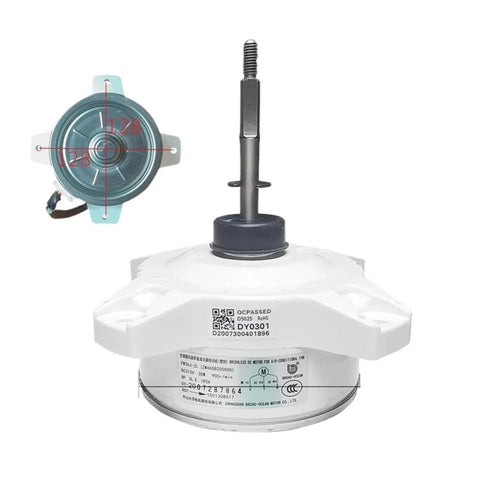 Beefy High Efficiency DC Brushless External Fan Motor FW30J-ZL ZWS30-J 310V Replacement Part front and top view