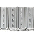 20 Pieces 4 Inch DIN Rail Slotted Aluminum RoHS Compliant Built Tough Modular Rail For Mounting Large Components 35mm Wide 7.5mm High