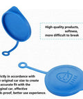 2 Pack Windshield Wiper Fluid Reservoir Cap For Acura ILX Hybrid And Honda Civic Accord Hybrid Replacement 38513-SB0-961 76802-SN7-G05 OEM Style Easy Install Durable Cap, blue design shown from two angles.