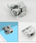 Eight Steel Double Roller Ball Latches For Cabinet Doors And Closet Cupboards Built To Last With Secure Spring Loaded Closure