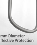 Close-up of Beefy Titanium Rear Derailleur Guard Rack Protector for Mountain and Road Bikes, highlighting 6mm diameter