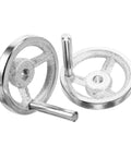 2 Pcs Replacement Handwheel Handles for Milling Machines Carbon Steel Chrome Plated Machine Wheel Handles
