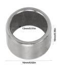 Close-up of a metal pin with measurements, part of a 6 Piece Cylinder Head Alignment Dowel Pin Set for 5.9L and 6.7L Engines, Replacement Kit for Cummins, Fits 1989 to 2019, Precise Fit, Heavy Duty Pins for Cylinder Head Alignment.