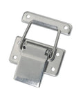 Stainless Steel Cabinet Hasp Latch Lock Hardware Two Pack With Mounting Screws Spring Loaded Toggle Catch For Mechanical Equipment Case Rust Resistant Heavy Duty Durable DIY Security Upgrade