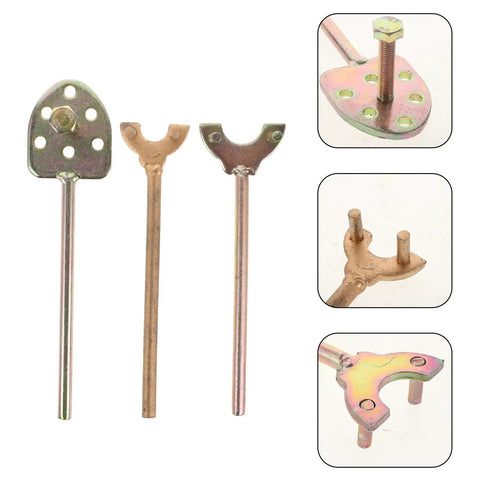 Auto AC Compressor Repair Tool Set 3 Piece Disassembly Kit featuring three iron tools for quick compressor removal.