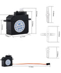 Dimensions of Mini Micro Servo Motor 2.1g 180 Degree Rotation DM S0020 Tiny But Mighty Ultra Lightweight Coreless Micro Servo