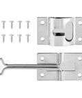 Built Tough 304 Stainless RV Door Holder And Hold Open Latch with screws for trailers and cargo vans, rust resistant