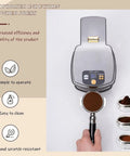 Game Changing Auto Electric Espresso Tamper For 58mm Portafilters With Adjustable 10 To 30 Kg Pressure And Smart Height Adjustments No Sweat Cleanup Crafted For Home Baristas Crushing Pro Level Shots Daily with motorised induction powder press and ground coffee