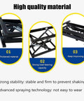 High quality materials used for Sleek Electric Lift Coffee Table With Remote Control And Sturdy Iron Frame, showing thickened structure.