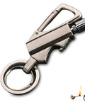 Three In One Outdoor Lighter With Multitool Keychain And Bottle Opener, Dual Ferro Rod Fire Starter With Adjustable Wick, Reusable Camping Tool For Hiking, Survival, And Adventure, Fuel Not Included shown.