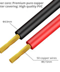 Cross-section view of Banana Plug To Alligator Clip Test Lead 4mm, 15A 1000V Pure Copper Flexible Electrical Cable