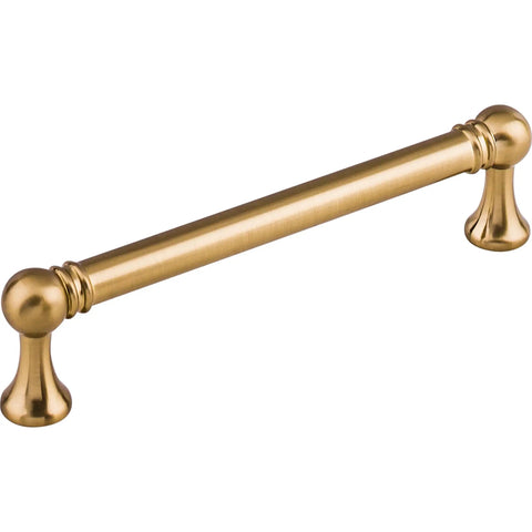 Kara 5 1/16 Inch Center To Center Bar Pull In Honey Bronze, Rugged Cabinet Hardware With Premium Feel, Built To Last, Smooth Grip, Lifetime Warranty, Elevates Kitchen And Bath Storage, angled view