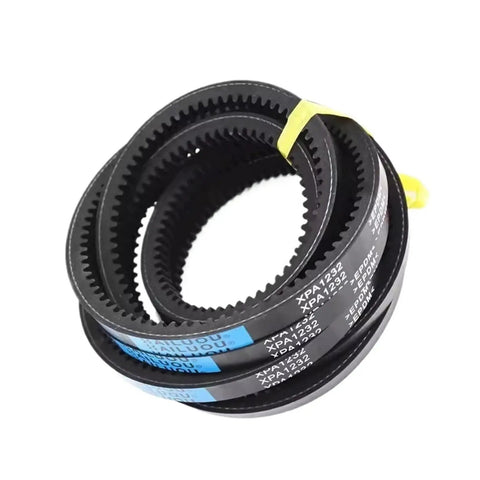 Heavy Duty V Belt Replacement Kit For Air Compressors Fits XPA1080 To XPA1320 Series Rubber Construction Delivers Rock Solid Performance And Long Durability, black rubber V-belts bundled