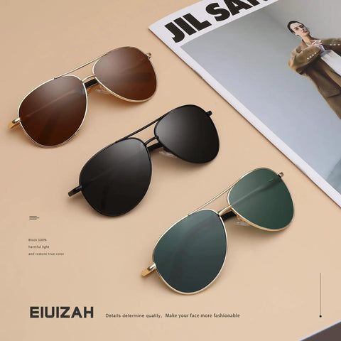 Polarized Aviator Sunglasses For Men And Women With UV Protection For Driving, Fishing, Golf And Outdoor Adventures, Unisex