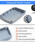 Close-up of Tough As Nails Outdoor Junction Box Waterproof Weatherproof With Reserved Holes IP66 PVC ABS Dustproof Watertight