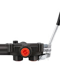 Compact hydraulic control valve for tractors with lever