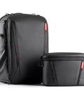 Camera Backpack With Detachable Shoulder Bag For Photographers, Waterproof Two In One Pack That Fits A 16 Inch Laptop And DSLR Gear