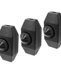 3 Pack Inline Rotary Dimmer Switch 110V Black For DIY Lamps Kit Soldering Required, three black plastic inline dimmers