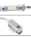Pneumatic Reed Auto Switch Replacement D A54 Compatible With SMC Pneumatic Cylinders Tie Rod Mount Two Wire Lead 0.5 m on metal sensor