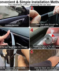 Installation steps for App Controlled Car Interior LED Strip Lights 5 In 1 RGB Color Kit With 16 Million Colors 236 Inches