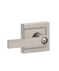 Northbrook Door Lever With Upland Trim Satin Nickel Privacy Lock For Bedroom And Bath No Fuss Installation Push Button Inside Unlock