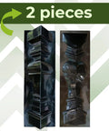 Roman Style Balustrade Molds 2 Piece DIY Concrete Column Forms For Garden Fence Patio Balcony Or Pool Front And Back Plastic Mold Set Durable Outdoor Molds For Easy DIY Concrete Or Plaster Columns