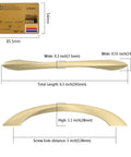 Sleek Brushed Gold Cabinet Pulls 5 Inch 128mm Hole Center Pack Of 10 Durable Kitchen Cabinet Hardware Handles Dimensions