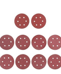 Heavy Duty 9 Inch Sandpaper With 6 Holes Premium Hook and Loop Discs For Electric Polisher Dust Extraction For Wood Metal And Furniture Refinishing High Grit Options From 40 To 2000 To Smooth Surfaces Fast, displaying multiple sanding discs.