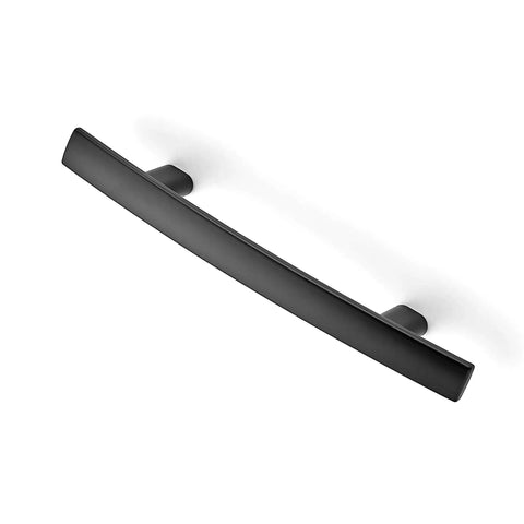 50 Pack Curved Matte Black Cabinet Pulls For Kitchen Drawers And Cabinets Arch Style Drawer Handles Durable Zinc Alloy