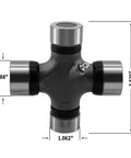 1330 to 1350 Series Conversion U Joint Greaseable Universal Joint 1.062 x 3.625 to 1.188 x 3.625 Steel Outside Snap Ring