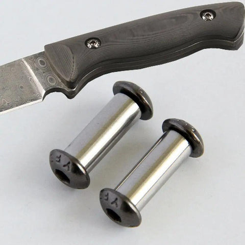 Knife Handle Hardware Kit Ten Pcs Bolt Rivets And Screws Fasteners For Knives Diy Knife Makers M4 Round Hex Head Nuts 416 Steel