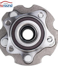 Front view of 2 Pack Rear Wheel Bearing And Hub Assembly For 4WD AWD RAV4 2006 To 2018 And Lexus NX200t NX300 NX300h 2015 To 2019 With 5 Lug Bolt Pattern And ABS Direct Fit Compatible