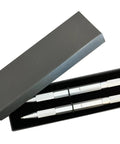 Engineer's Writing Set With Silver Ballpoint Pen And 0.7mm Mechanical Pencil Textured Grip Duo In Gift Box