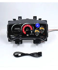 12.3 Inch LCD Dashboard Instrument Panel Upgrade For Nissan GT-R 2008-2015 Plug And Play Digital Cluster Smart Gauges Module Virtual Cockpit Replacement Kit Effortless Install With Stable Circuit High Temperature Tolerance Real Time Data Readouts, front view with cable