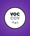 VOC icon representing low emission of 1 Quart Vinyl Tile Adhesive With SBR Latex Solvent Free Quick Dry Time And Strong Grab