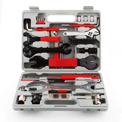 All-In-One Bicycle Repair Tool Kit With 48 Essential Tools In Durable Case For Pro-Grade Home Maintenance And On-The-Go Bike Servicing