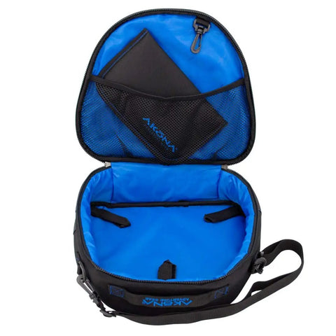 Pro Regulator Bag For Scuba Diving Made From Recycled Fabrics Tough As Nails Travel Case With Interior Straps open view