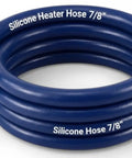 Top Shelf 7/8 Inch Silicone Heater Hose 25 Foot Roll, heavy duty blue silicone tubing for coolant applications.