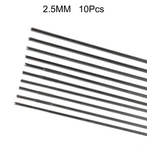 304 Stainless Steel TIG Wire Low Spatter For Clean Welds, Smooth Feed, 2.5mm Silver Rods, 10 Pcs For Metal Fabrication And Repairs