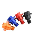 M6x12 Front Fork Guard Bolts For Yamaha YZ Bikes in bright orange, blue, red, and black. Suitable for YZ65 YZ85 YZ125 YZ250 YZ250F YZ450F, 2008 To 2022.
