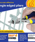 Hands using Pro Grade Ultra Thin 4.7 Inch Nipper With Single Edge Blade And Blade Case For Gundam plastic model repair