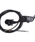 Magnetic Shifter For Indoor Bike Trainers With Quick Release Mount Lets You Adjust Resistance From The Saddle Fits Most Stems Ideal For Mag Bike Trainers Black, shown with cable and mounting strap