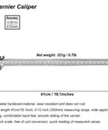 Pro Grade Stainless Steel Vernier Caliper 0 To 12 Inch 300mm Micrometer Style Measuring Tool with detailed specifications
