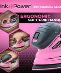 Beast Cordless 20V Detail Sander For Woodworking, Mini Palm Handheld Sander For Wood Furniture, ergonomic design in use
