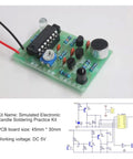 Soldering Practice Kit For Beginners And Students With Electronic Candle Project LED DIY Electronics Kit PCB board 45mm x 30mm