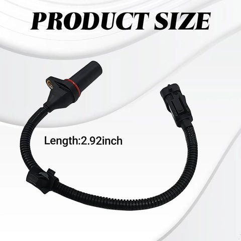 Product size showing crankshaft position sensor for Hyundai and Kia engines replacement OEM No 39180 2B000, 2.92 inches long.